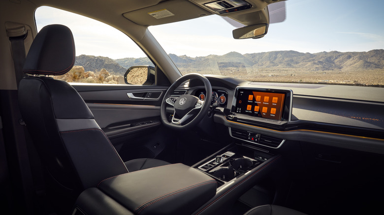 The VW Atlas peak edition interior