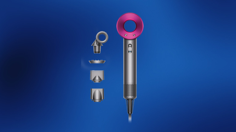 Dyson hairdryer with attachments