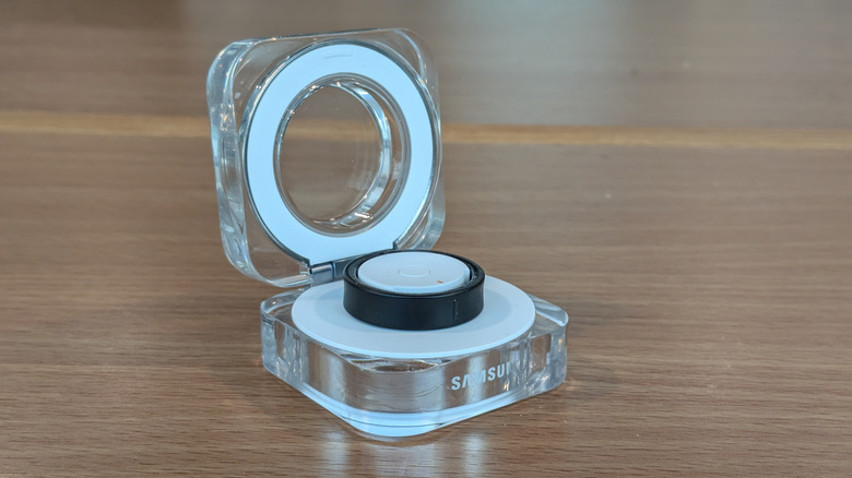 Galaxy ring open on table