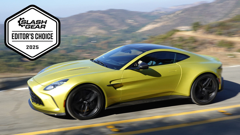 2025 Aston Martin Vantage action shot in Malibu