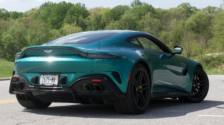 Aston Martin Vantage rear 3/4 view