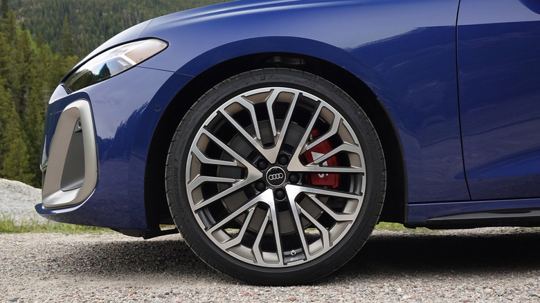 2025 Audi S5 front wheel and tire detail