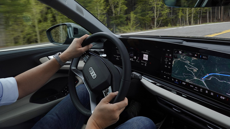 2025 Audi A5 driver and steering wheel