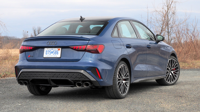 2025 Audi S3 rear 3/4 view