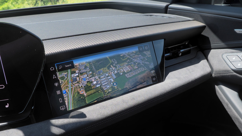 2025 Audi SQ6 e-tron front passenger display