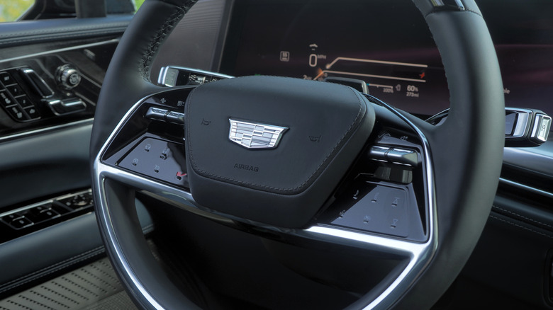 2025 Cadillac Escalade IQ steering wheel