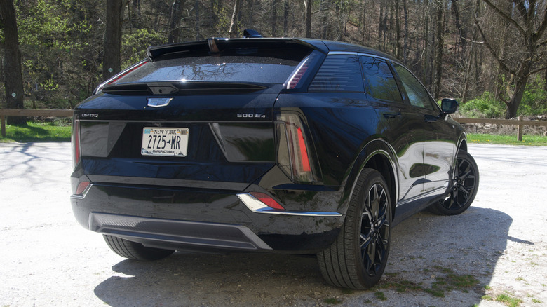 Cadillac Optiq rear 3/4 view