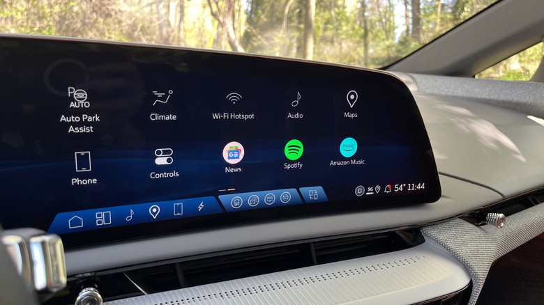Cadillac Optiq infotainment screen
