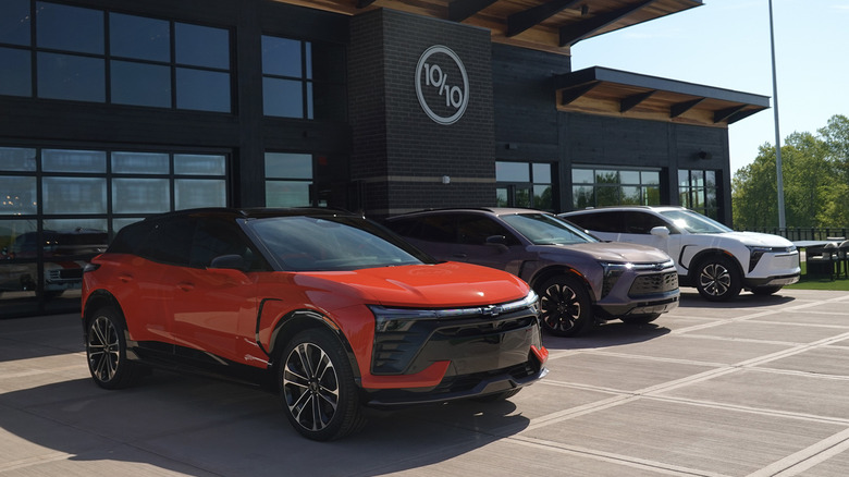 2025 Chevrolet Blazer EV lineup at the Ten Tenths Motor Club