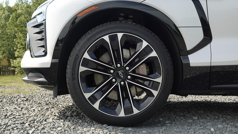 2025 Chevrolet Blazer EV SS front wheel and tire detail
