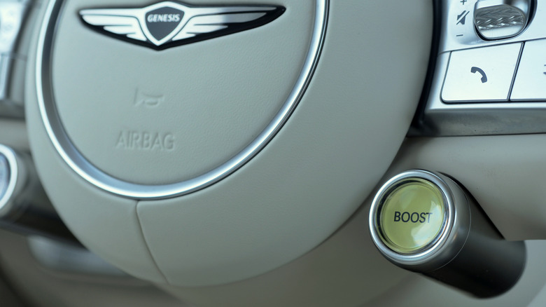 2025 Genesis GV60 boost button