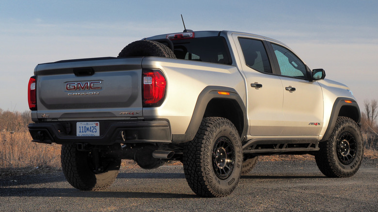 2025 GMC Canyon AT4 rear 3/4 view