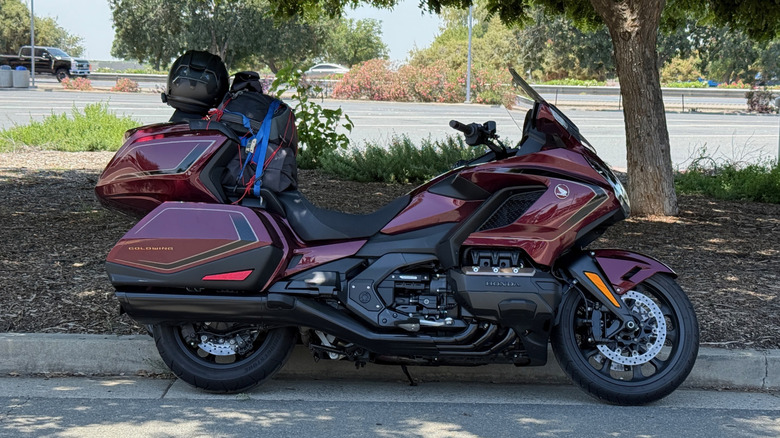2025 Honda Gold Wing parked in the shade