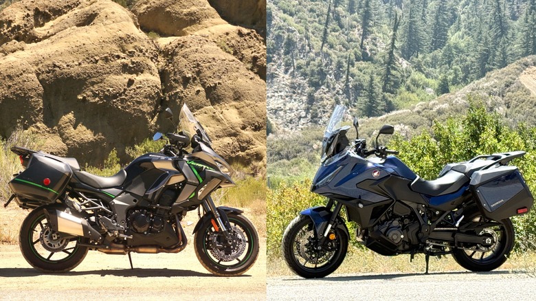 Kawasaki Versys 1100 and Honda NT1100 go head to head