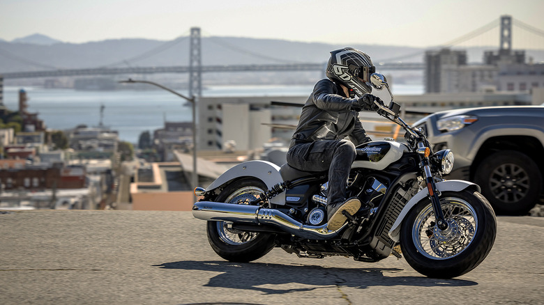 2025 Indian Scout Classic on the streets of San Francisco