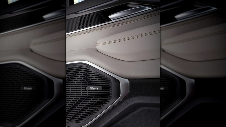 Close up shot of audio system