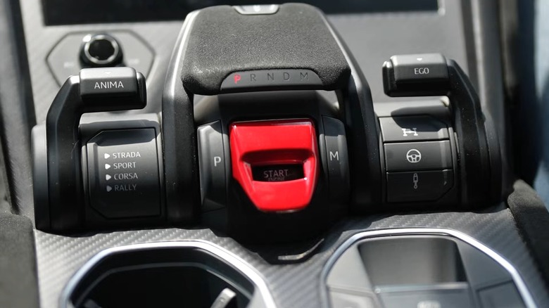 Lamborghini Urus Performante Flip-Up Starter And Drive Settings