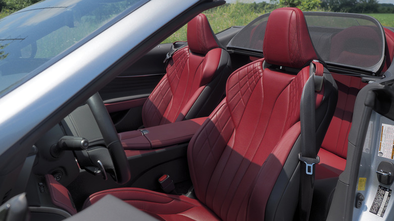 2025 Lexus LC 500 Convertible front seats