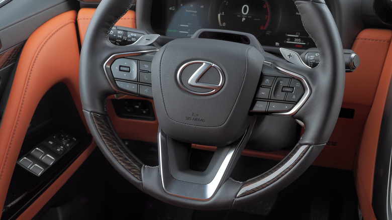 2025 Lexus LX 700h steering wheel