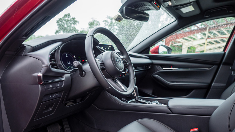 2025 Mazda3 Hatchback dashboard and steering wheel