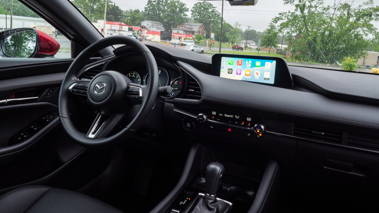 2025 Mazda3 Hatchback dasboard and steering wheel