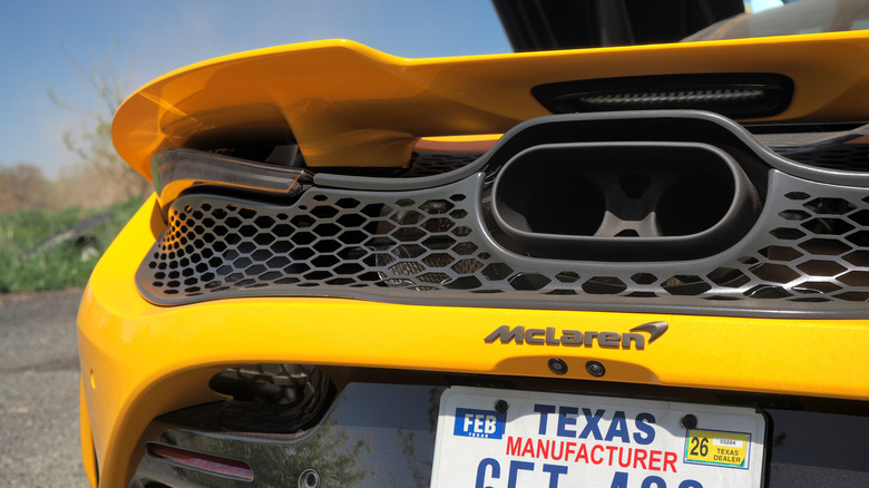 2025 McLaren 750S exhaust system