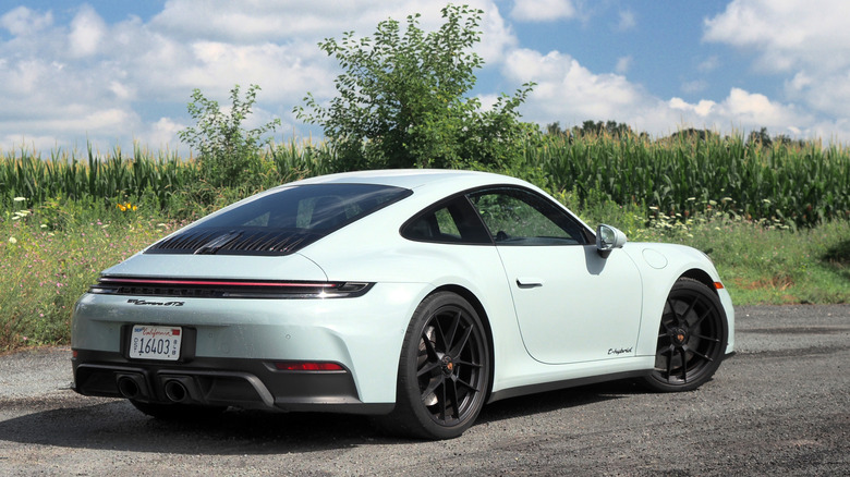 2025 Porsche 911 Carrera GTS rear 3/4 view