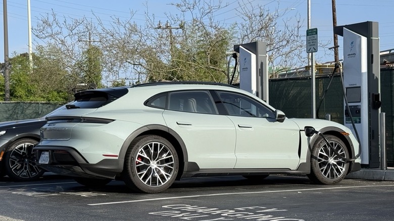 2025 Porsche Taycan Cross Turismo charging