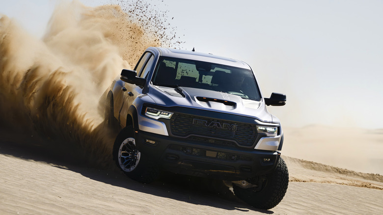 2025 Ram 1500 RHO off-roading sand