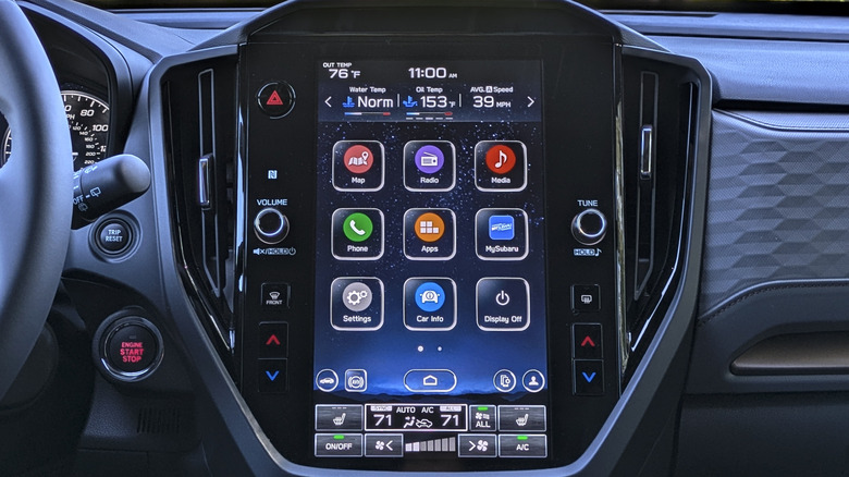 2025 Subaru Forester Hybrid touchscreen.