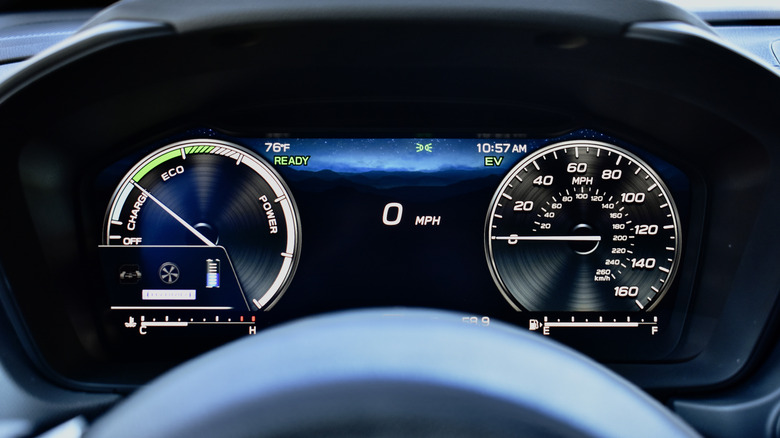 2025 Subaru Forester Hybrid instrument cluster.