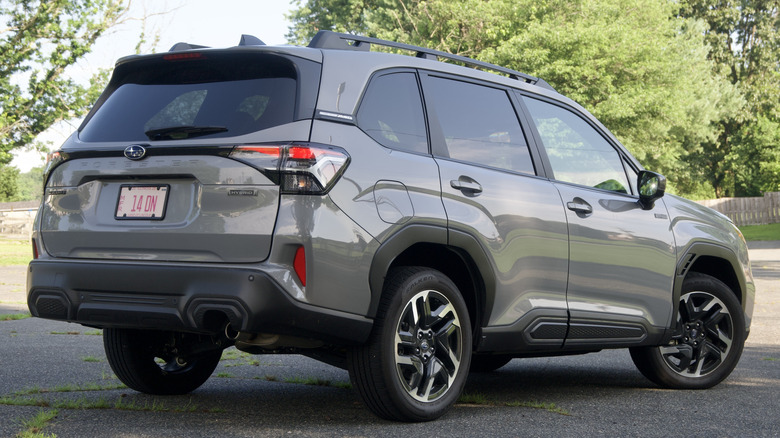 2025 Subaru Forester rear 3/4 view