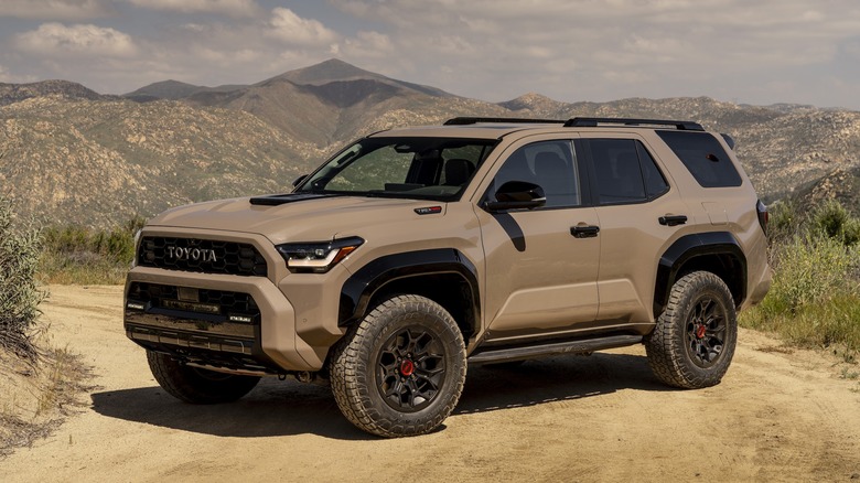 2025 Toyota 4Runner parked dirt