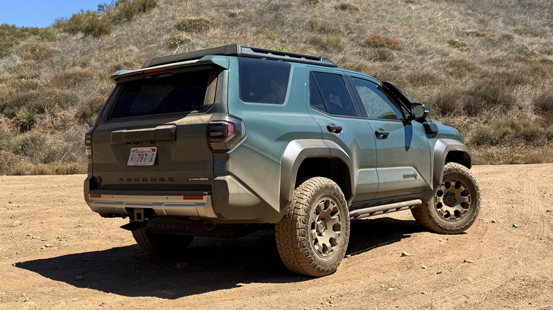 2025 Toyota 4Runner Trailhunter parked on a trail