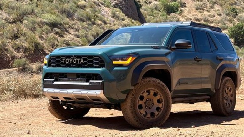 2025 Toyota 4Runner Trailhunter parked on a trail