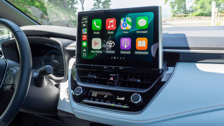 2025 Toyota Corolla FX dashboard and steering wheel