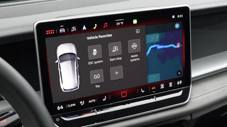 2025 Volkswagen Tiguan SE drive mode screen