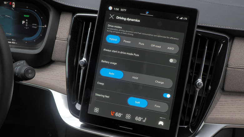 2025 Volvo XC90 drive mode display