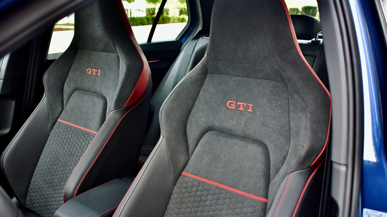 2025 Volkswagen Golf GTI front seats.