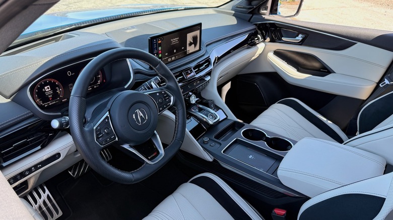 2026 Acura MDX Type S interior dashboard and steering wheel