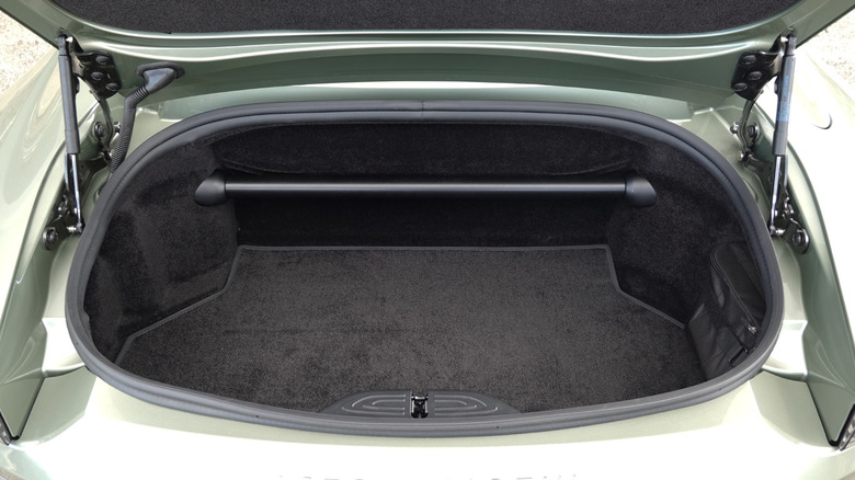 2026 Aston Martin Vantage Roadster trunk space detail