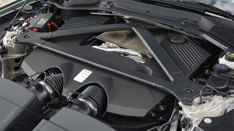 2026 Aston Martin Vantage Roadster engine bay detail