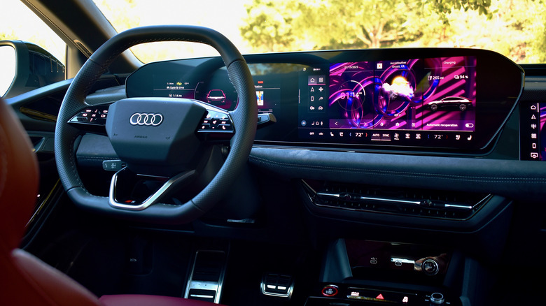 2026 Audi A6 e-tron dashboard.
