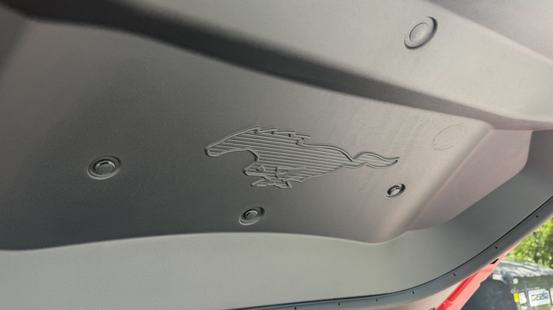 Ford Mustang Mach-E logo in frunk