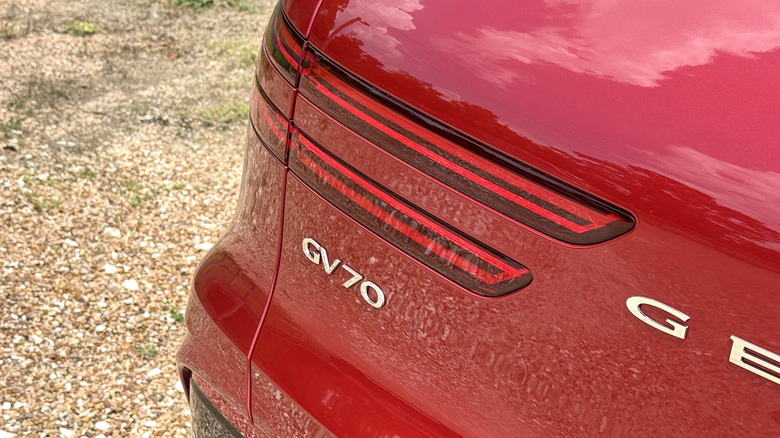 2026 Genesis GV70 rear badge