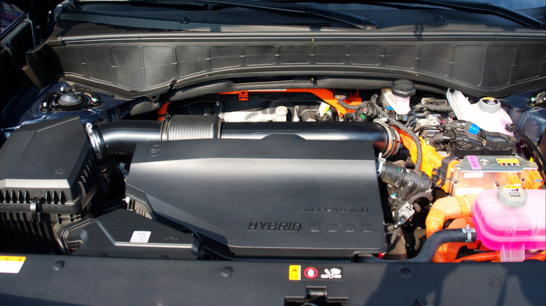 2026 Hyundai Palisade Hybrid engine bay