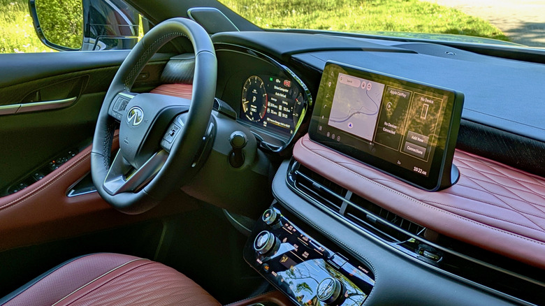 2027 Infiniti QX65 dashboard.