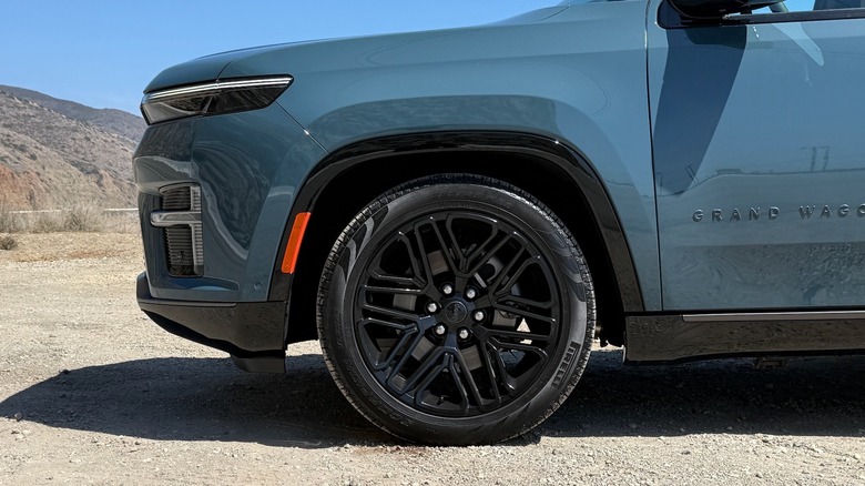 2026 Jeep Grand Wagoneer front wheel and tire