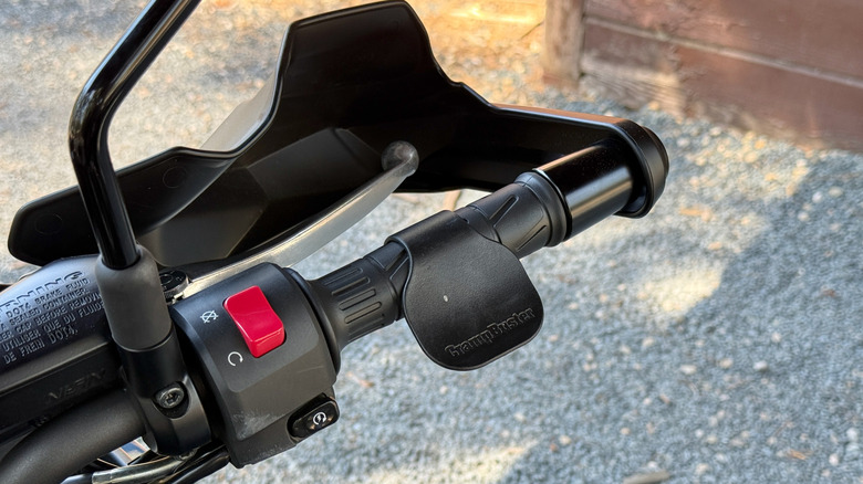 2026 Kawasaki Versys 650 with a Crampbuster on the throttle