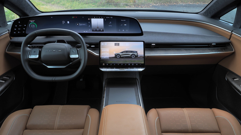 Interior front cabin of a 2026 Lucid Gravity